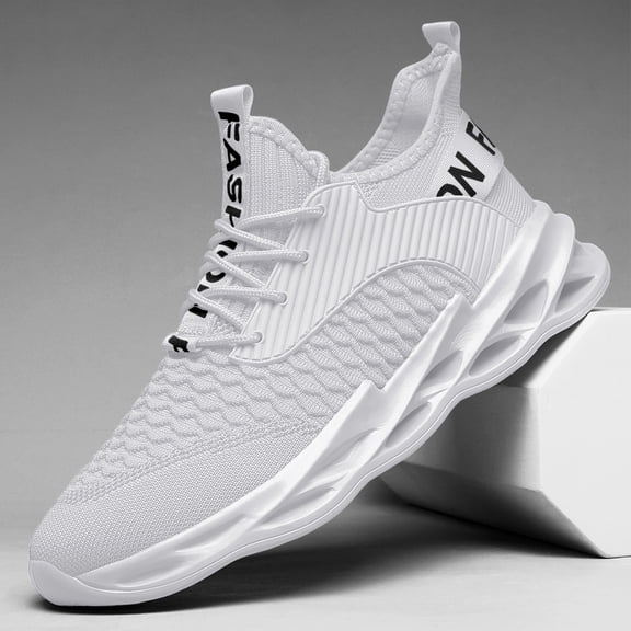 ZUTY Womens Training Running Shoes Breathable Non Slip Fashion Sneakers for Gym Workout Tennis Walking Sports White 8.5