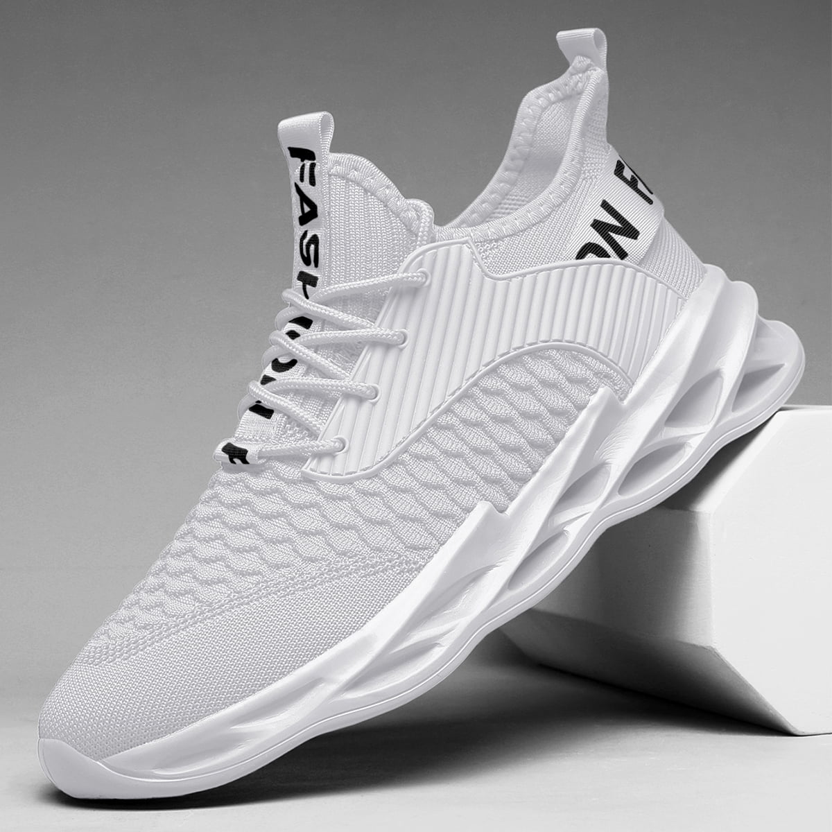 ZUTY Womens Training Running Shoes Breathable Non Slip Fashion Sneakers for Gym Workout Tennis Walking Sports White 9