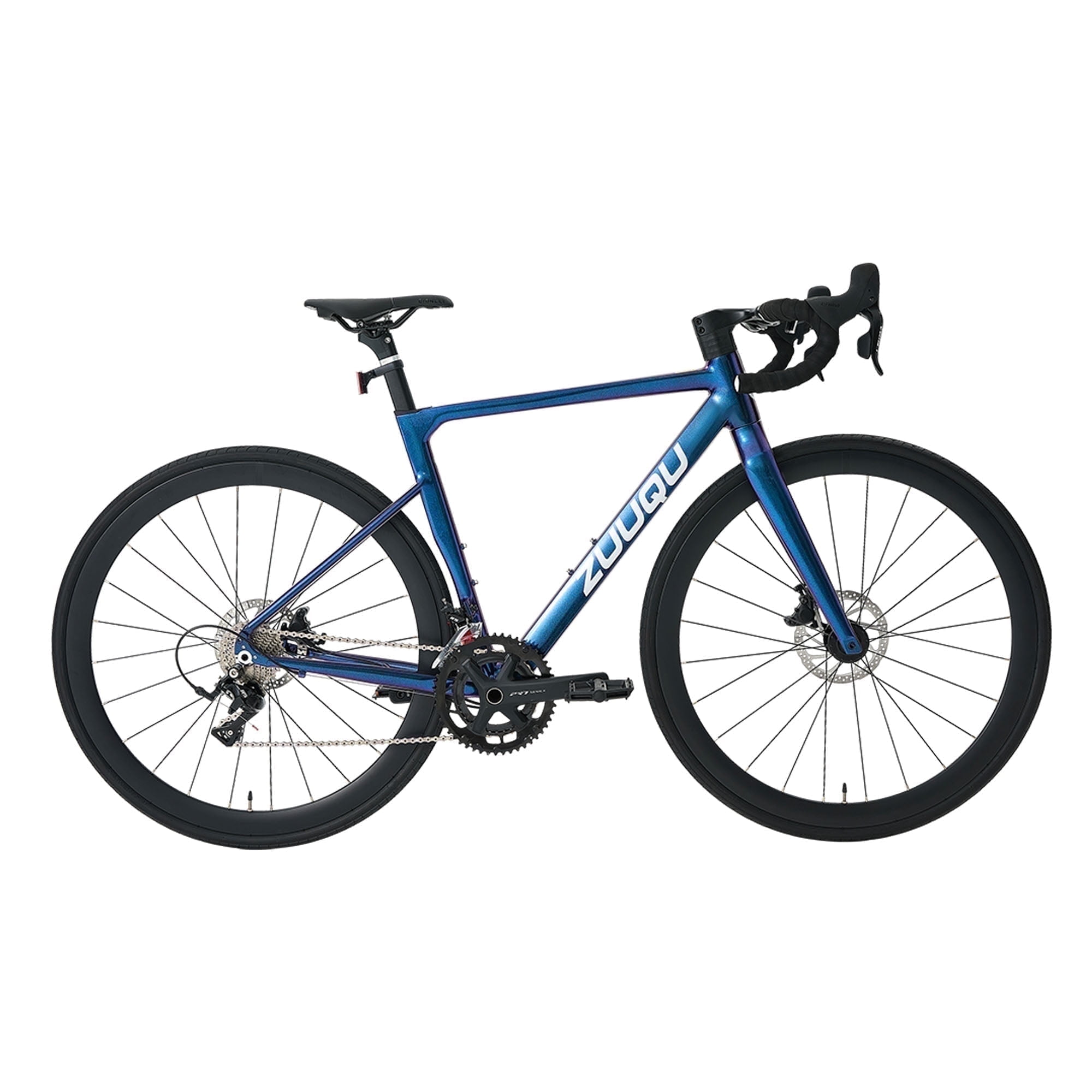 ZUUQU Jaunatis 700C Road Bike, 48/50cm Aluminum Frame,Racing Bike for Men,Blue,Adult