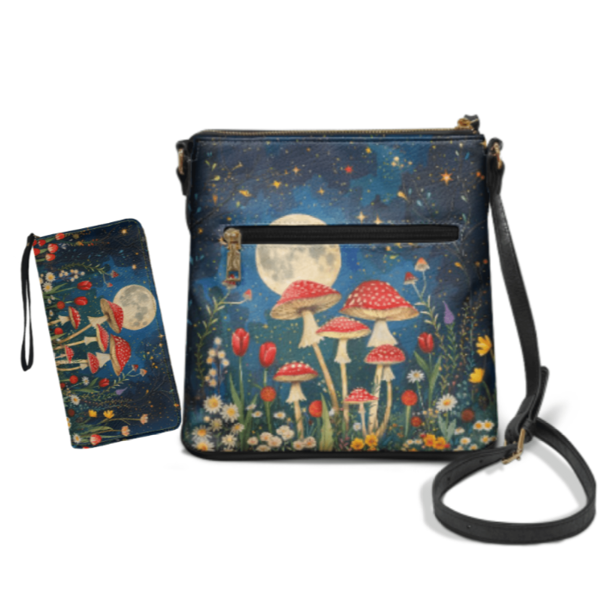 ZUXONGSY 2 Piece Crossbody Bag and Wallet Set, Crossbody Hobo Bag ...