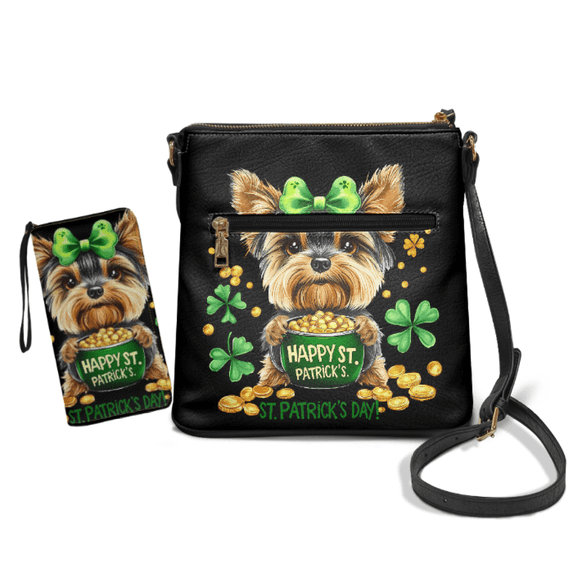 ZUXONGSY 2 Piece St. Patrick's Crossbody Bag and Wallet Set, Crossbody ...