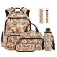 thumbnail image 1 of ZUXONGSY 6 in 1 Capybara Watermelon Print Kids Backpack Set with Lunch Box Pencil Case Water Bottle Carrier Keychain Bookmark, Lightweight School Bookbag for Boys Girls Elementary Middle School, 1 of 7