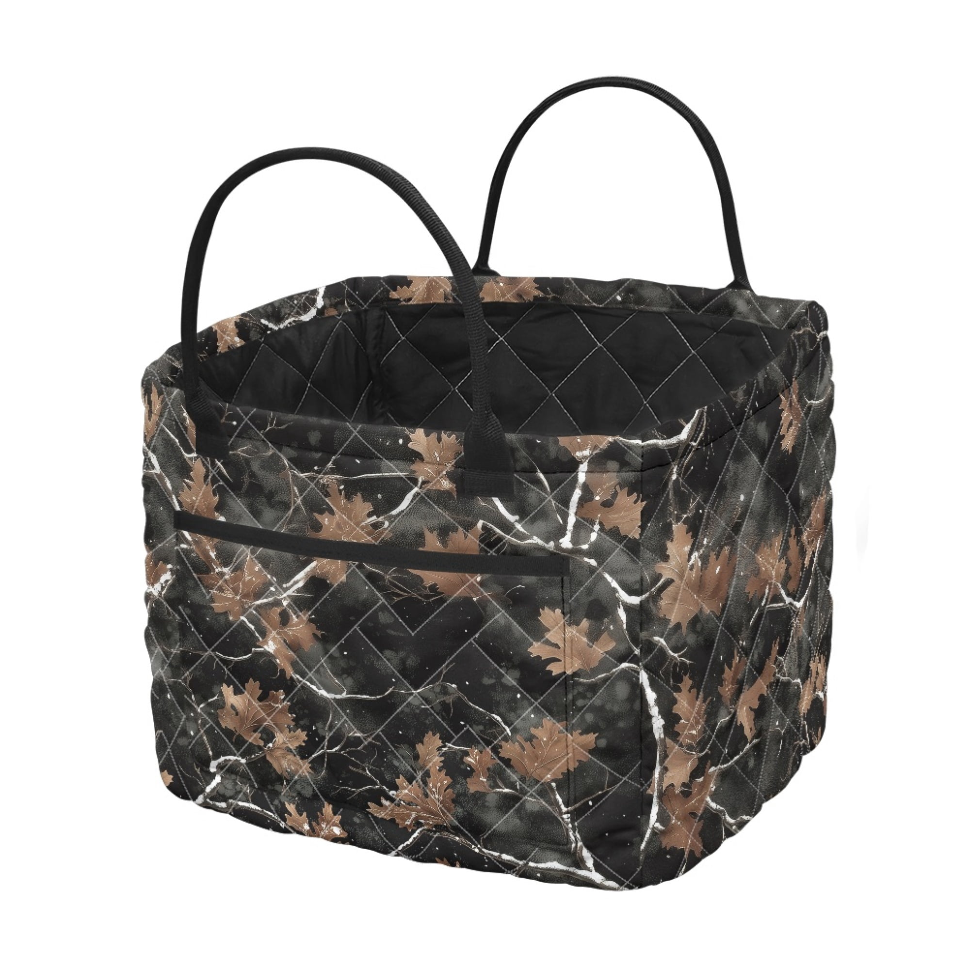 ZUXONGSY Autumn Camo Leaves Pattern Waterproof Basket, Front Pocket ...