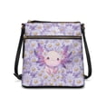 thumbnail image 1 of ZUXONGSY Axolotl Daisy Flower Print Lightweight Crossbody Bags for Women Multipurpose Multiple Pockets Bag Satchel Casual Travel Purse with Adjustable Strap for Shopping Working, 1 of 7