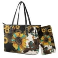 thumbnail image 1 of ZUXONGSY Aztec Sunflower Leopard Print Purse and Wallet Sets Womens Handbag and Purse Set Lightweight Top Handle Tote Bag for Women Waterproof Shoulder Handbag with Wallet, 1 of 4