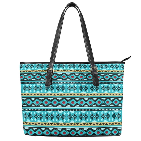 ZUXONGSY Aztec Tribal Print Top Handle Bag for Women Portable Travel Purse Trendy Satchel Handbags with Handle for Business Shopping