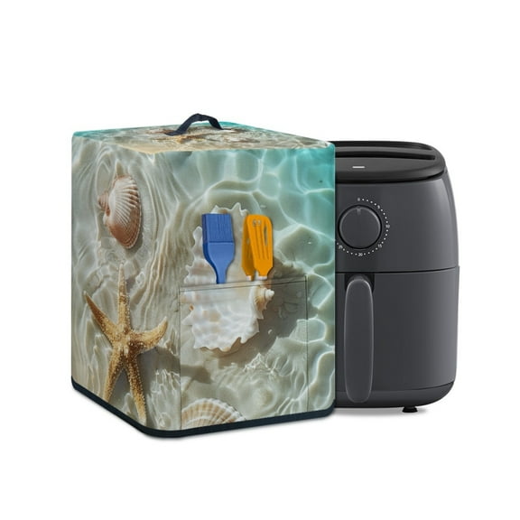 ZUXONGSY Beach Starfish Air Fryer Cover Small Kitchen Appliance Covers with Top Handle Shell Rice Cooker Protective Cover Not Easy to Pilling Fit Most Appliance Dining Home Decorations