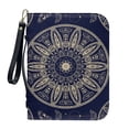 thumbnail image 1 of ZUXONGSY Boho Butterfly Mandala Print PU Leather Bible Cover Case for Women Men Minimalist Design Bible Protective Carrier with Detachable Wristlet Strap Church Bag for Christian, XL, 1 of 7