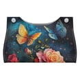 thumbnail image 1 of ZUXONGSY Butterfly Flower Tissue Box Covers Modern PU Leather Tissue Box Holder with Snap Button Tissue Case Bag Organizer Easy to Install Tissue Box Holder Gifts to Friends, 1 of 7