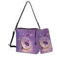 thumbnail image 1 of ZUXONGSY Butterfly Moon Galaxy Print Leather Crossbody Handbag with Wrist Wallet for Women Waterproof Shoulder Bag with Leather Wallet Casual Top-Handle Handbags with Purse for Daily Use, 1 of 4