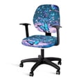 thumbnail image 1 of ZUXONGSY Butterfly Office Chair Cover Set of 2 Piece Desk Chair Covers Slipcover Stretchable Computer Chair Protector with Elastic Bands Furniture Protector Gifts for Women Men, 1 of 7