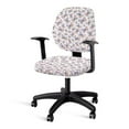 thumbnail image 1 of ZUXONGSY Butterfly Office Chair Cover Set of 2 Piece Swivel Chair Protective Slipcover Universal Desk Task Chair Chair Covers Standard Size Suitable for Computer Chairs Office Chairs, 1 of 7