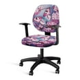 thumbnail image 1 of ZUXONGSY Butterfly Peach Blossom Desk Chair Cover 2 Pack Polyester Chair Protector Cover with Elastic Edge Computer Chair Backrest and Cushion Seat Cover Slipcovers for Women Men, 1 of 7