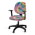 thumbnail image 1 of ZUXONGSY Butterfly Tie-Dye Office Chair Cover 2-Pack Polyester Chair Protector Cover Seat Cushion Split Protectors Standard Size Suitable for Computer Chairs Office Chairs, 1 of 7