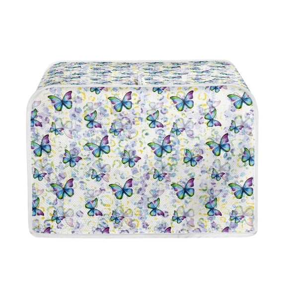 ZUXONGSY Butterfly Toster Cover 2 Slice Toaster Oven Covers Bread Machine Cover Wide Slot Universal Size Microwave Oven Dustproof Fingerprint Protector Home Decor