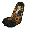 thumbnail image 1 of ZUXONGSY Car Seat Cover Towel Cow Sunflower Print Protection for Front Bucket Seats Sweat Athletic Running Towel Seat Covers Seat Protector for Dog, Pets, 1 of 8