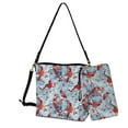 thumbnail image 1 of ZUXONGSY Cardinal Snow Print Large 2 Pcs Bucket Bag Purse Set for Women, Waterproof Leather Crossbody Handbag with Wrist Wallet for Shopping Working, 1 of 4