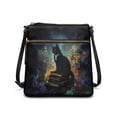 thumbnail image 1 of ZUXONGSY Cat Flower Book Print Shoulder Bag for Women Leather Crossbody Purse Pocketbook with Shoulder Strap Waterproof Crossbody Travel Purse Messenger Bag for Daily Use Workout, 1 of 7