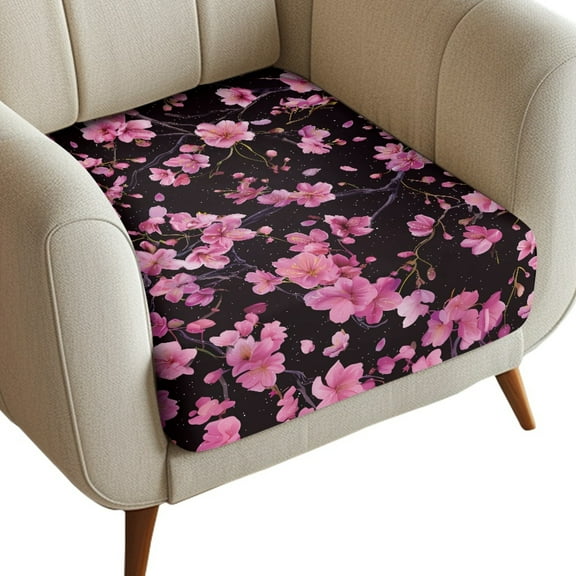 ZUXONGSY Cherry Blossom Sofa Cushion Cover Couch Cushion Protector Covers Separate Sofa Seat Cushion Cover Removable Furniture Protection Cover for Women Gifts for Women Friends Size S