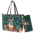 thumbnail image 1 of ZUXONGSY Christmas Falcon Dog Print Purses for Women Waterproof Handbag with Matching Wallet Set Leather Shoulder Bag Tote Satchel with Purse for Ladies Shopping, 1 of 4