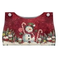thumbnail image 1 of ZUXONGSY Christmas Snowman Tissue Box Cover 2 Pcs Decorative Tissue Boxes Covers with Buttons Rectangular PU Long Tissue Box Cover Wear Resistant Napkin Holder Case Christmas Home Decor, 1 of 7
