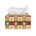 thumbnail image 1 of ZUXONGSY Christmas Tissue Box Covers Stripes PU Leather Rectangular Tissue Box with Buckle Modern PU Leather Tissue Box Holder Easy to Clean Tissue Box for Christmas Decor, 1 of 7
