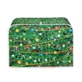 thumbnail image 1 of ZUXONGSY Christmas Tree Toster Cover 2 Slice Appliance Cover Toaster Cover Wide Slot Fits for Most Standard 2 Slice Toasters Small Appliance Dust Cover Lightweight Xmas Gift, 1 of 7
