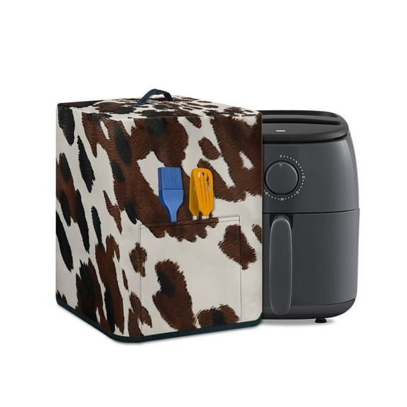 ZUXONGSY Cow Print Air Fryer Cover Instant Pot Rice Cooker Dust Cover with top Handle Small Kitchen Appliance Covers Electric Appliance Cover Anti-Fingerprint Kitchen Decor