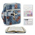 thumbnail image 1 of ZUXONGSY Cow Print Cross Print Bible Cover Case for Women Large Quilted Bible Carrying Bag with Durable Handles Christian Gifts for ChuZU, Work, 1 of 7