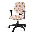 thumbnail image 1 of ZUXONGSY Cow Print Highland Cow Desk Chair Cover 2 Piece Mid Back Chair Covers Exquisite Chair Protector Machine Washable Seat Cushion Split Protectors Home Accessories, 1 of 7