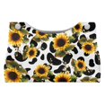 thumbnail image 1 of ZUXONGSY Cow Print Sunflower Tissue Box Cover Rectangular PU Long Tissue Box Cover Full Coverage Design Tissue Pouch with Buckle Stylish Tissue Box for Home Bathroom Car, 1 of 7