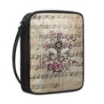 thumbnail image 1 of ZUXONGSY Cross Lily Print Bible Cover for Women Men Hibiscus Sparrow Music Note Pattern Bible Case Large Bible Bag with Zipper Multifunctional Bible Accessories Scripture Bag Christian Gift, 1 of 6