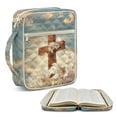 thumbnail image 1 of ZUXONGSY Cross Lily Print Multi-Pocket Bible Bag for Women – Scripture Carrier Portable Travel Organizer for ChuZU, Study, Work, Essentials, 1 of 7