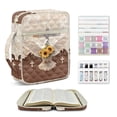thumbnail image 1 of ZUXONGSY Cross Sunflower Dove Print Bible Case for Women, Quilted Book Cover with Handles, Stylish Scripture Carrier for ChuZU and Daily Commuter, 1 of 8