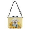 thumbnail image 1 of ZUXONGSY Cute Bichon Sunflower Print Bible Cover for Women Waterproof Faux Leather Portable Bible Case Bag with Handle and Shoulder Strap Lightweight Makeup Organizer, 2XL, 1 of 7