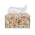 thumbnail image 1 of ZUXONGSY Cute Corgi Tissue Box Covers Texture Leather Tissue Box Cover with Snap Button Modern PU Leather Tissue Box Holder Easy to Install Fashion Tissue Box for Car Bathroom, 1 of 7