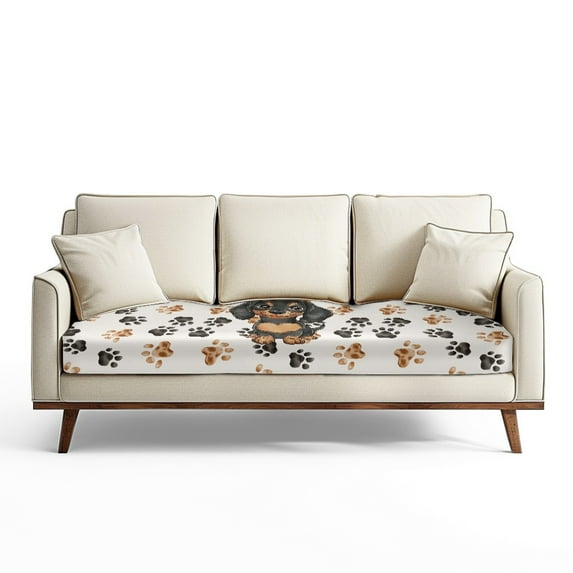 ZUXONGSY Dachshund Couch Cushion Covers Sofa Cushion Protector Cover Size S Outdoor Cushion Covers 3 Seater Sofa Cushion Cover Furniture Protection Cover for Pets Children