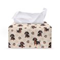thumbnail image 1 of ZUXONGSY Dachshund Tissue Box Covers PU Leather Rectangular Tissue Box with Snap Button Customized Printed Tissue Cover Full Coverage Design Decorative Tissue Organizer, 1 of 7