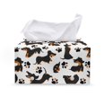 thumbnail image 1 of ZUXONGSY Dachshund Tissue Box Covers Rectangle PU Leather Household Tissue Holder with Buttons Lightweight Tissue Box Decorative Holder Organizer Gifts to Friends Family, 1 of 7
