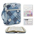 thumbnail image 1 of ZUXONGSY Daisy Print Bible Cover for Women Quilted Bible Bag Stylish ChuZU Bag with Tabs & Durable Handle Carrying Book Case for ChuZU, Essentials, 1 of 8