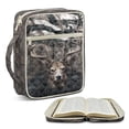 thumbnail image 1 of ZUXONGSY Deer American Flag Print Bible Cover Case for Women Quilted Bible Holder Sturdy Scripture Bag with Handle Christian Gift for ChuZU, 1 of 7