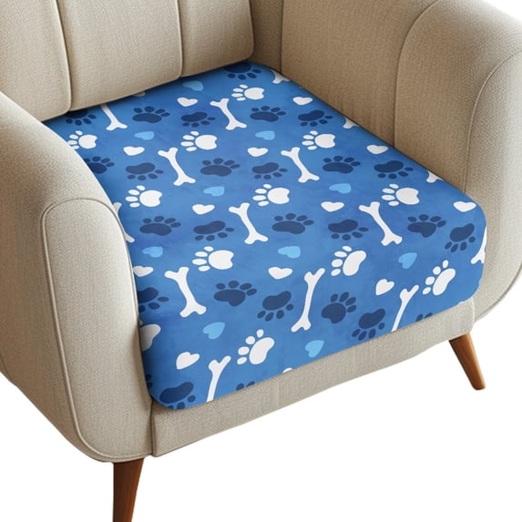 ZUXONGSY Dog Paw Couch Cushion Covers Sofa Cushion Protector Cover Dust Cover Separate Sofa Seat Cushion Cover Wear-Resistant Furniture Covers for Dogs Cats and Children 1 Seater