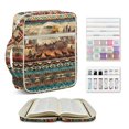 thumbnail image 1 of ZUXONGSY Eagle Wolf Snow Mountain Print Bible Cover Case for Women Large Bible Cover with Durable Handle Quilted Bible Carrying Case for Girls Bible Study Supplies Accessories, 1 of 8