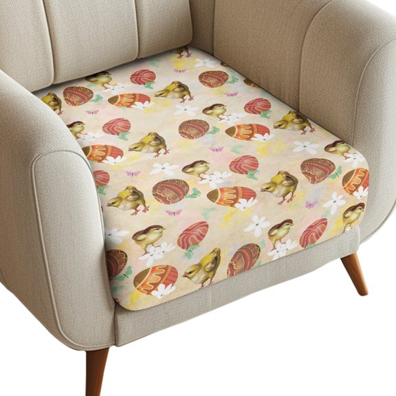 ZUXONGSY Easter Couch Cushion Covers Eggs Sofa Cushion Dust Cover Dust Protective Cover Individual Couch Cushion Covers Outdoor Patio Couch Cushion Protector Cover Easter Decor Size S