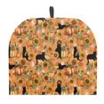 thumbnail image 1 of ZUXONGSY Fall Pumpkin Tea Kettle Cover Thick Teapot Cosy with Top Handle Decorative Teapot Cover Dust Protector Black Cat Not Easy to Pilling and Fade Fall Thanksgiving Decor, 1 of 7