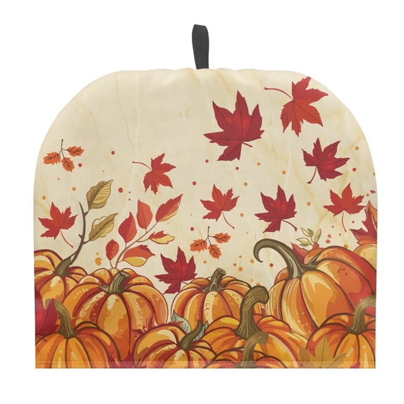 ZUXONGSY Fall Thanksgiving Tea Cozy for Teapot Insulated Kettle Protective with Hanging Ring Fit Tea Breakfast Warmer Cover Maple Leaf Pumpkin Thanksgiving Fall Decor