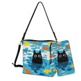 thumbnail image 1 of ZUXONGSY Fish Cat Print Top-Handle Handbags with Purse for Women Trendy 2 Pcs Bucket Purse Set Lightweight Bucket Purse and Wallet Set for Working, 1 of 4
