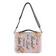 thumbnail image 1 of ZUXONGSY Floral Leopard Print Bible Case for Women Cast Your Burden On The Lord Leather Bible Cover Large Bible Bag with Shoulder Strap Book Carrying Case with Bookmark Christian Gift, 2XL, 1 of 7