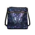thumbnail image 1 of ZUXONGSY Geometric Butterfly Print PU Leather Shoulder Bag for Women Large Messenger Bag Crossbody Handbag Fashion Sling Hobo Bag with Zipper Closure for Daily Use Working, 1 of 7