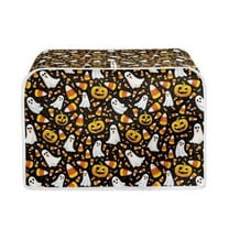 ZUXONGSY Ghost Pumpkin Toster Cover 2 Slice Soft Appliance Cover and Dust Cover Wide Slot with Top Hook Quilted Toaster Appliance Dust-Proof Cover Halloween Decor